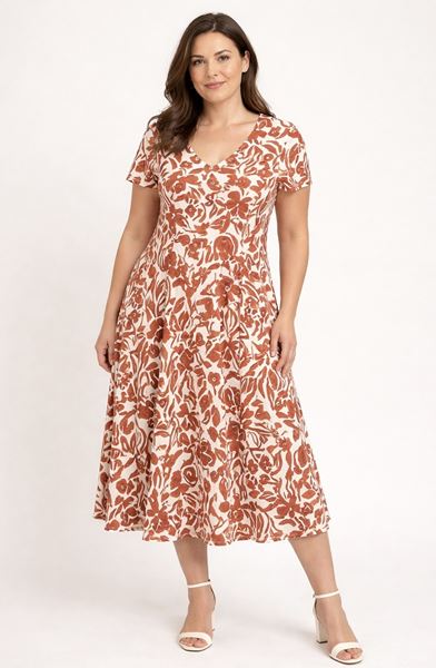 Immagine di CURVY GIRL STRETCH FLARED DRESS